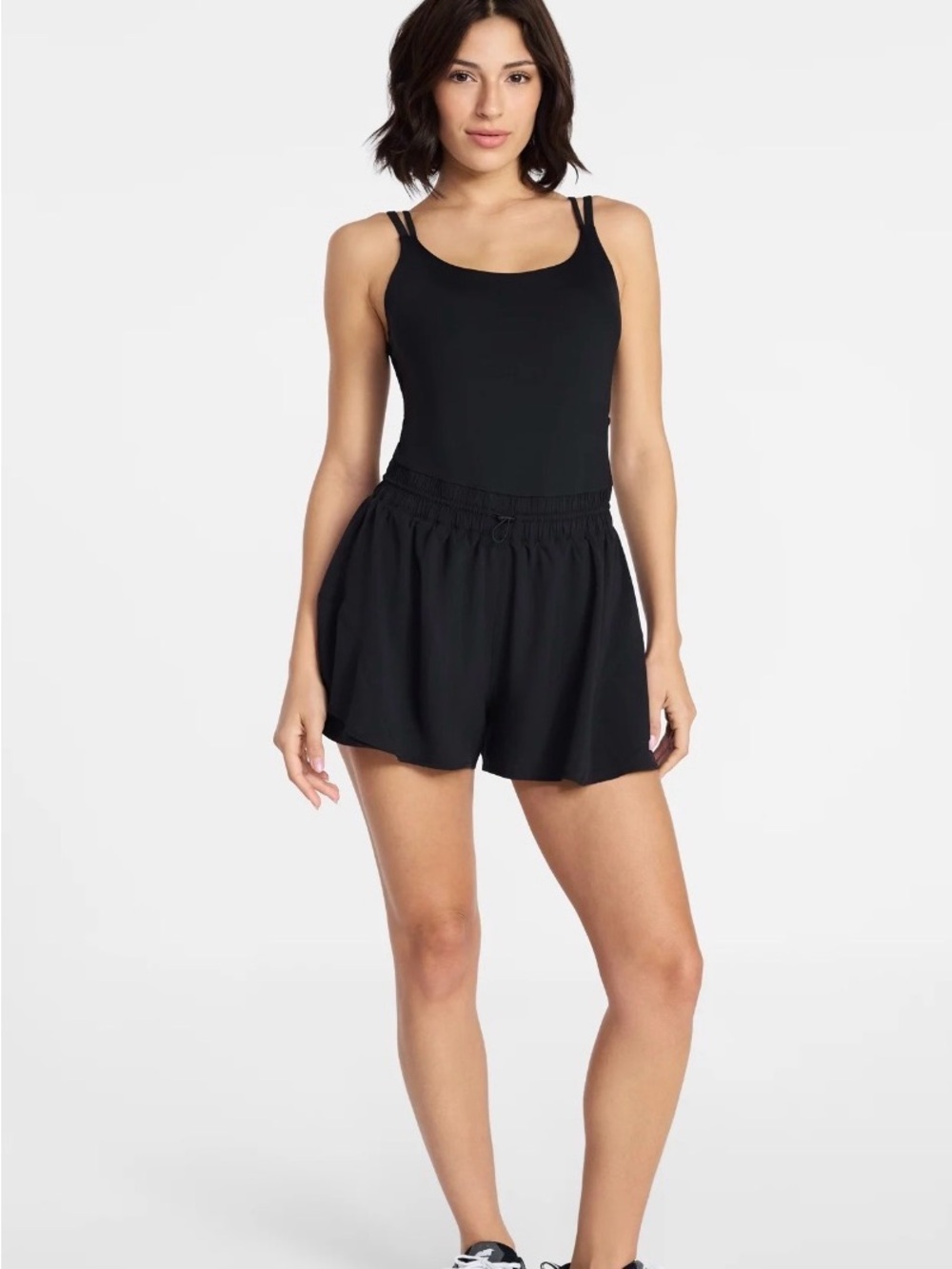 Cinch waist romper